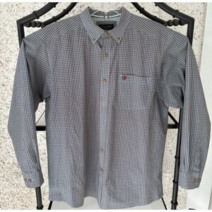 Ariat Pro Series Shirt Mens Large L Geo Button Long Sleeve Collar Western